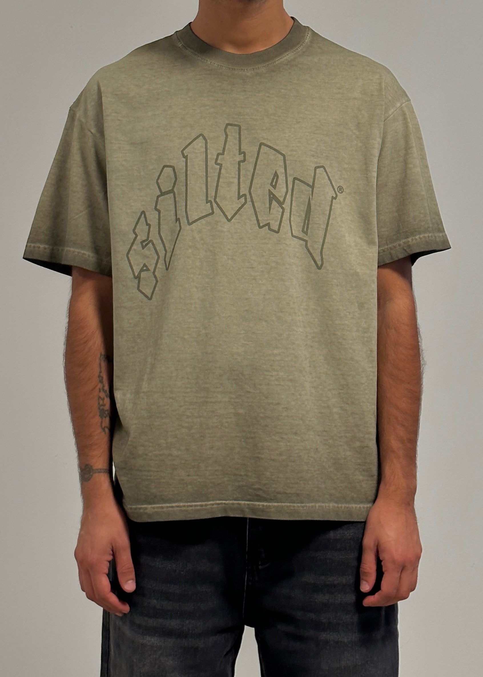 T-shirt washed Logo