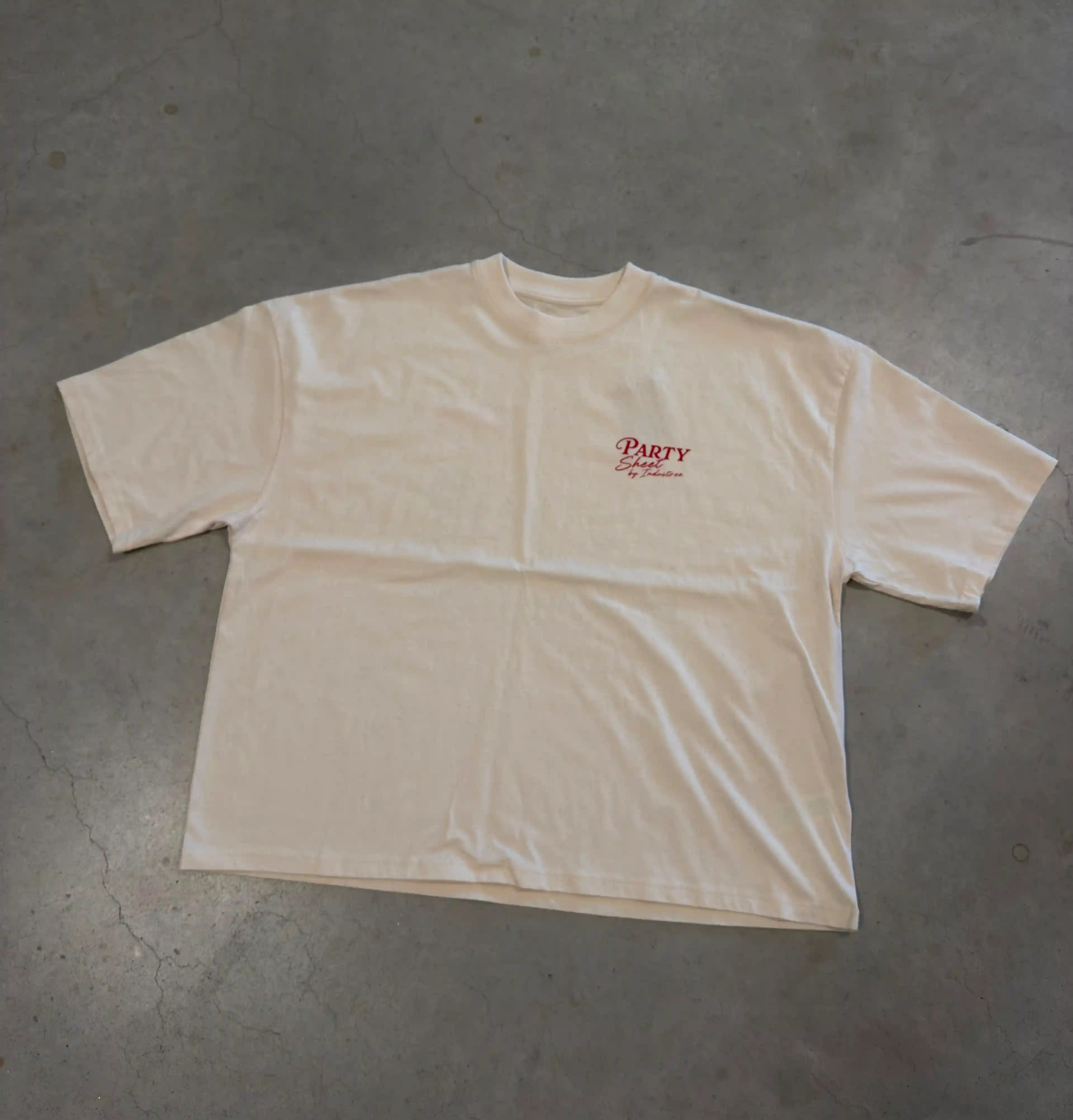 Party sheet | T-shirt bianca