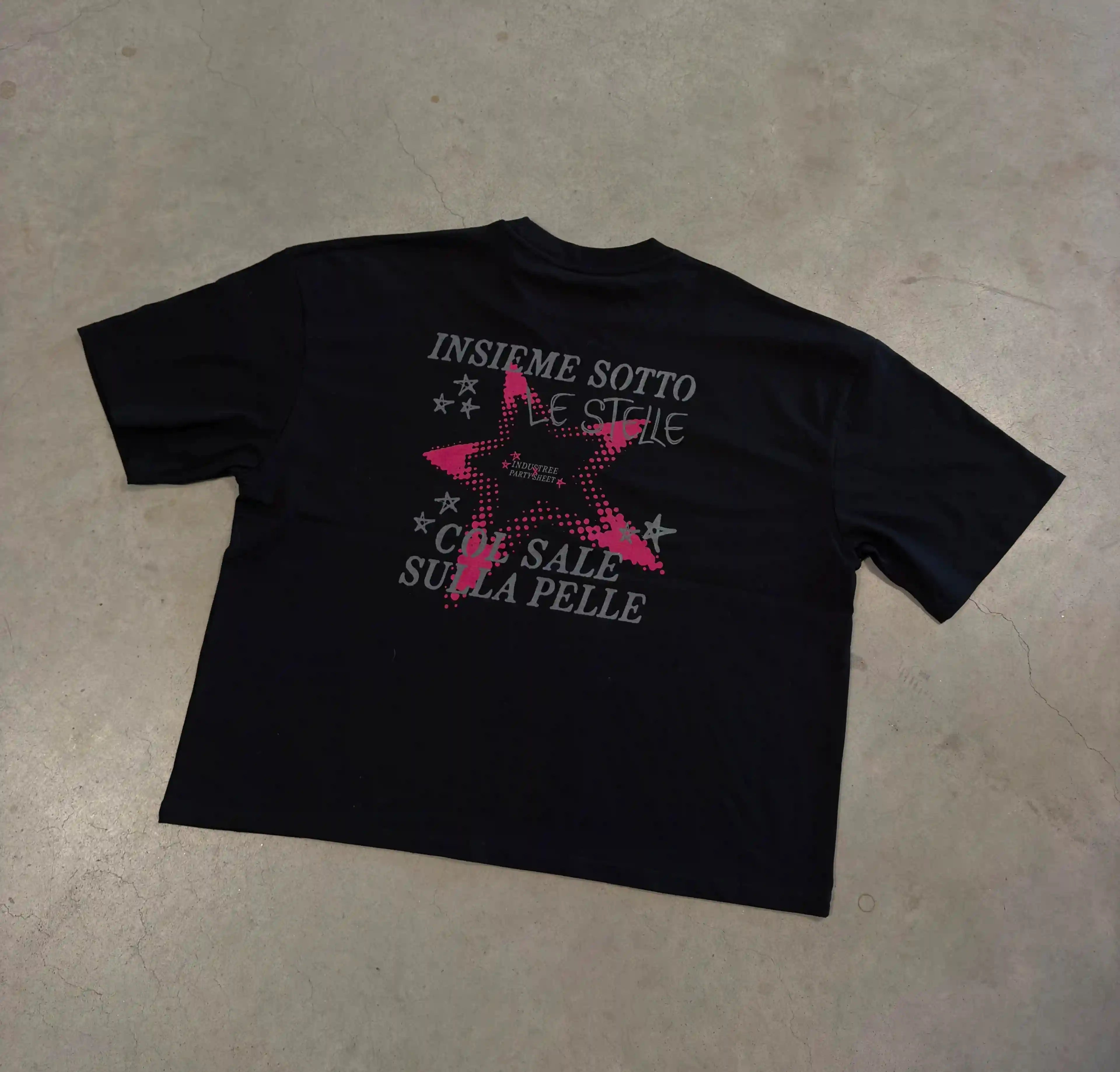 Party sheet | T-shirt nera