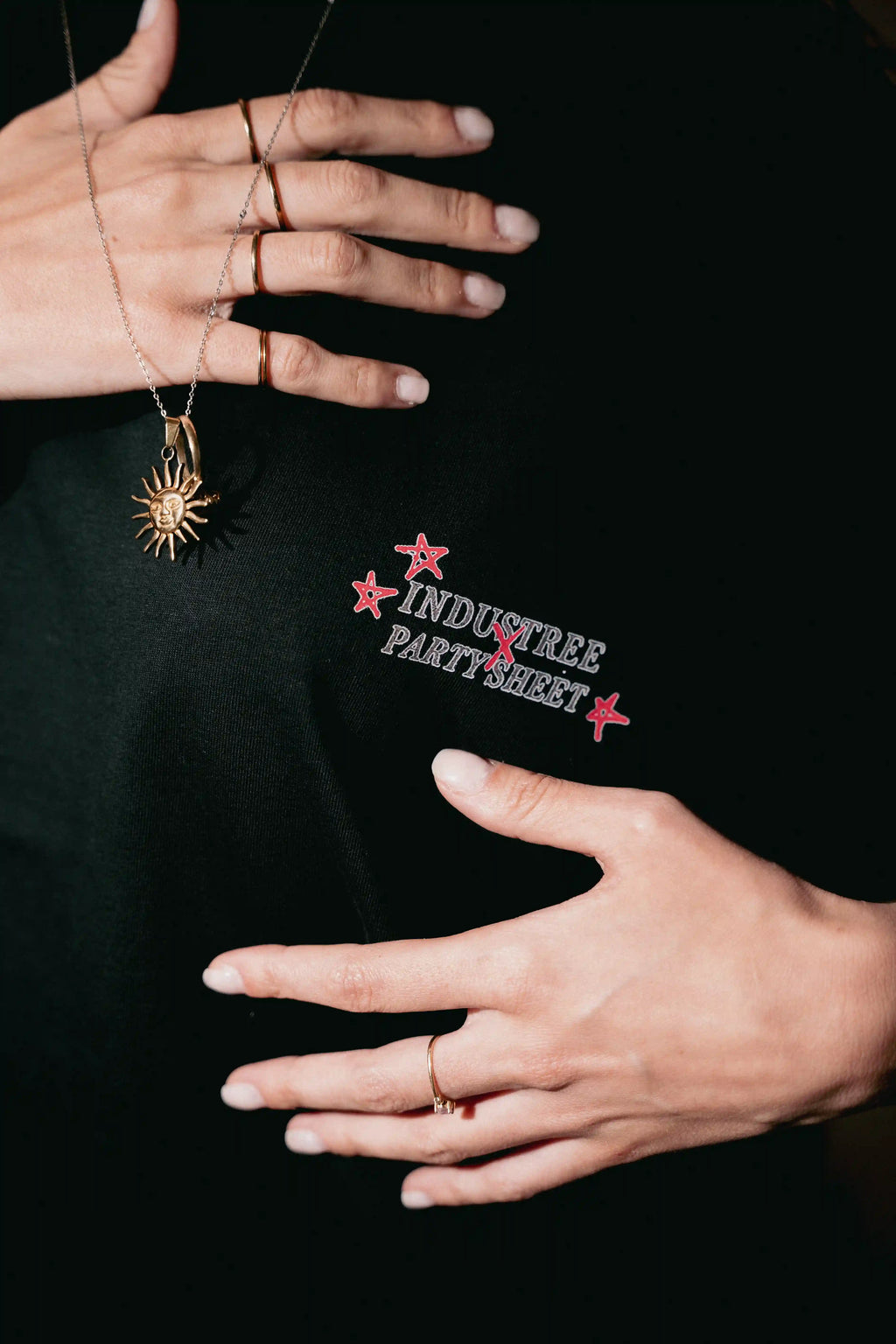 Party sheet | T-shirt nera