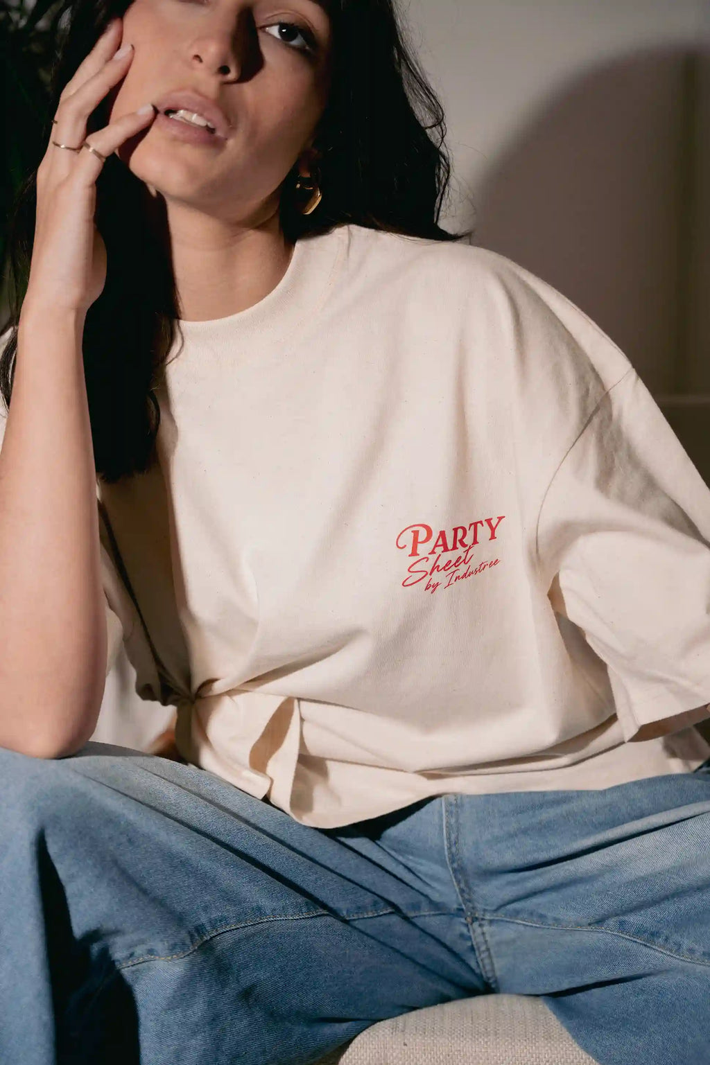 Party sheet | T-shirt bianca