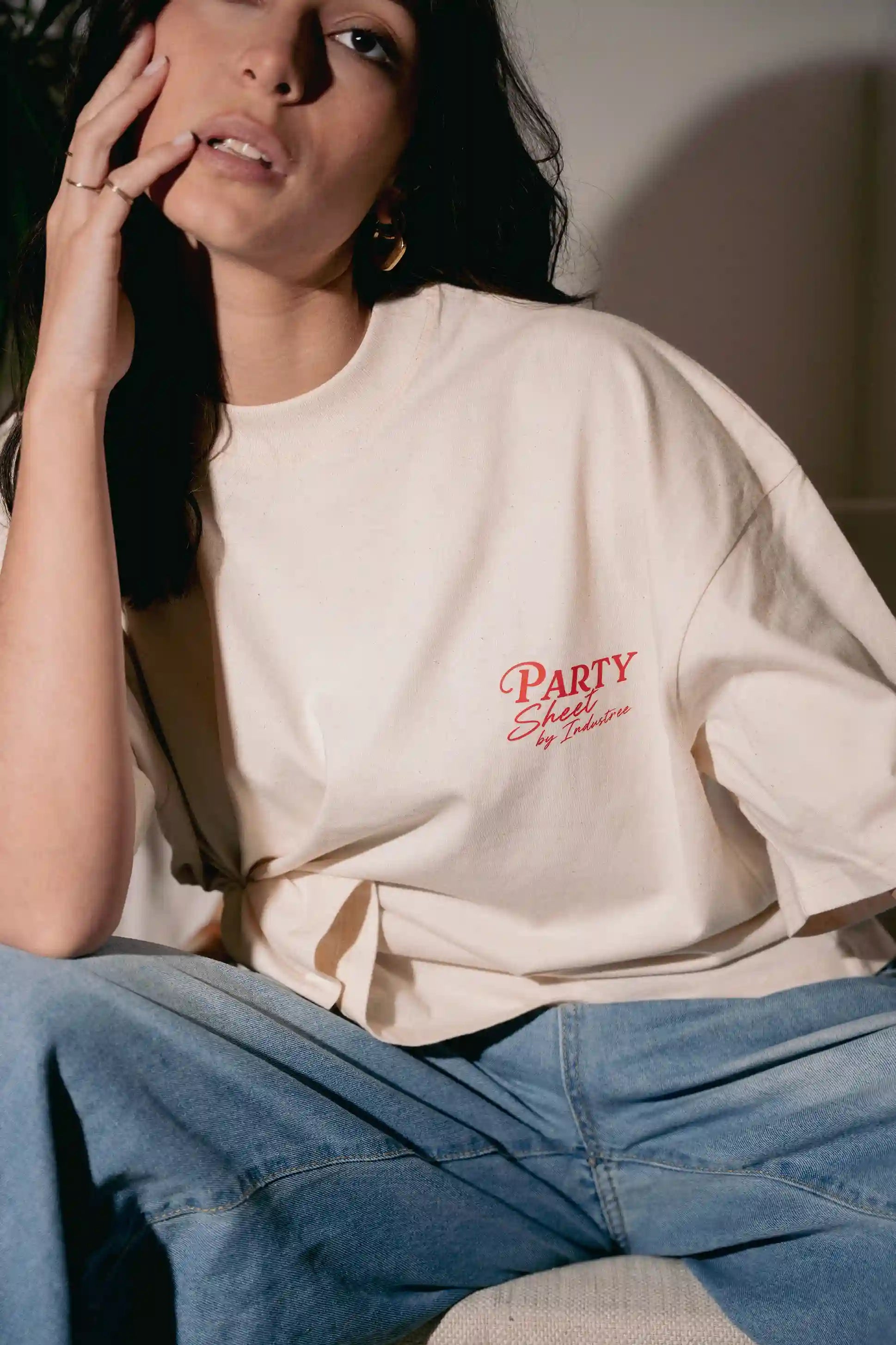 Party sheet | T-shirt bianca